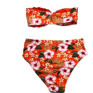 Cabana‎ Del Sol Floral Bikini Set Size Small